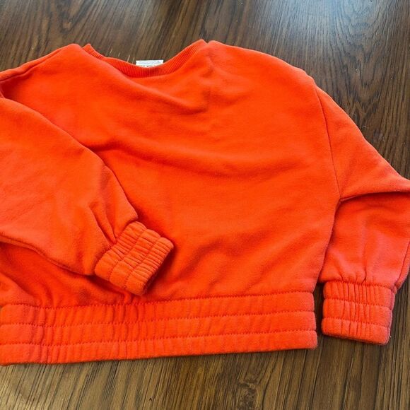 Girls Nike ribbed Retro Orange Sweatshirt. Girls size 3T. Toddler athleisure. - Picture 2 of 5